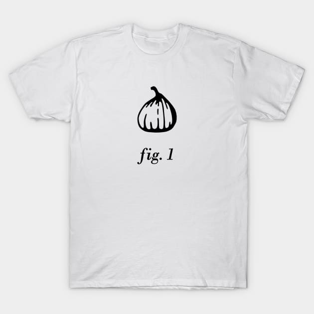 Fig. 1 (black print) T-Shirt by noggin